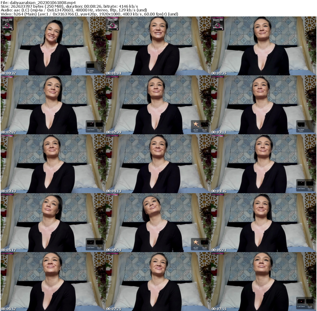 Preview thumb from daliyaarabian on 2023-01-06 @ bongacams