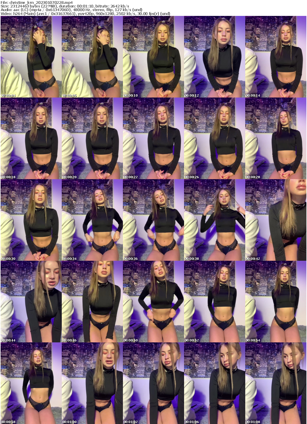 Preview thumb from christine_krn on 2023-01-07 @ bongacams