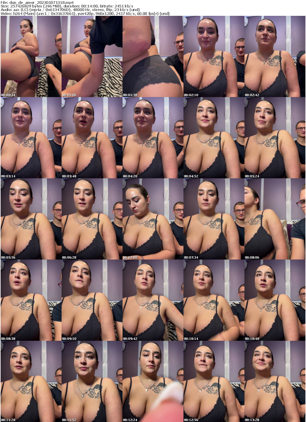 Preview thumb from duo_de_amor on 2023-01-07 @ bongacams