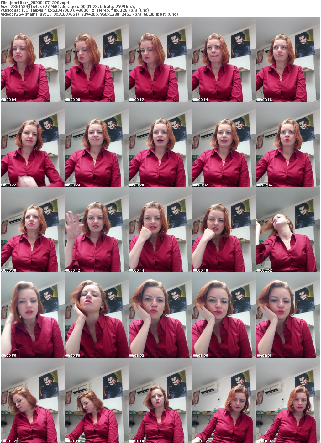 Preview thumb from jennifferr on 2023-01-07 @ bongacams