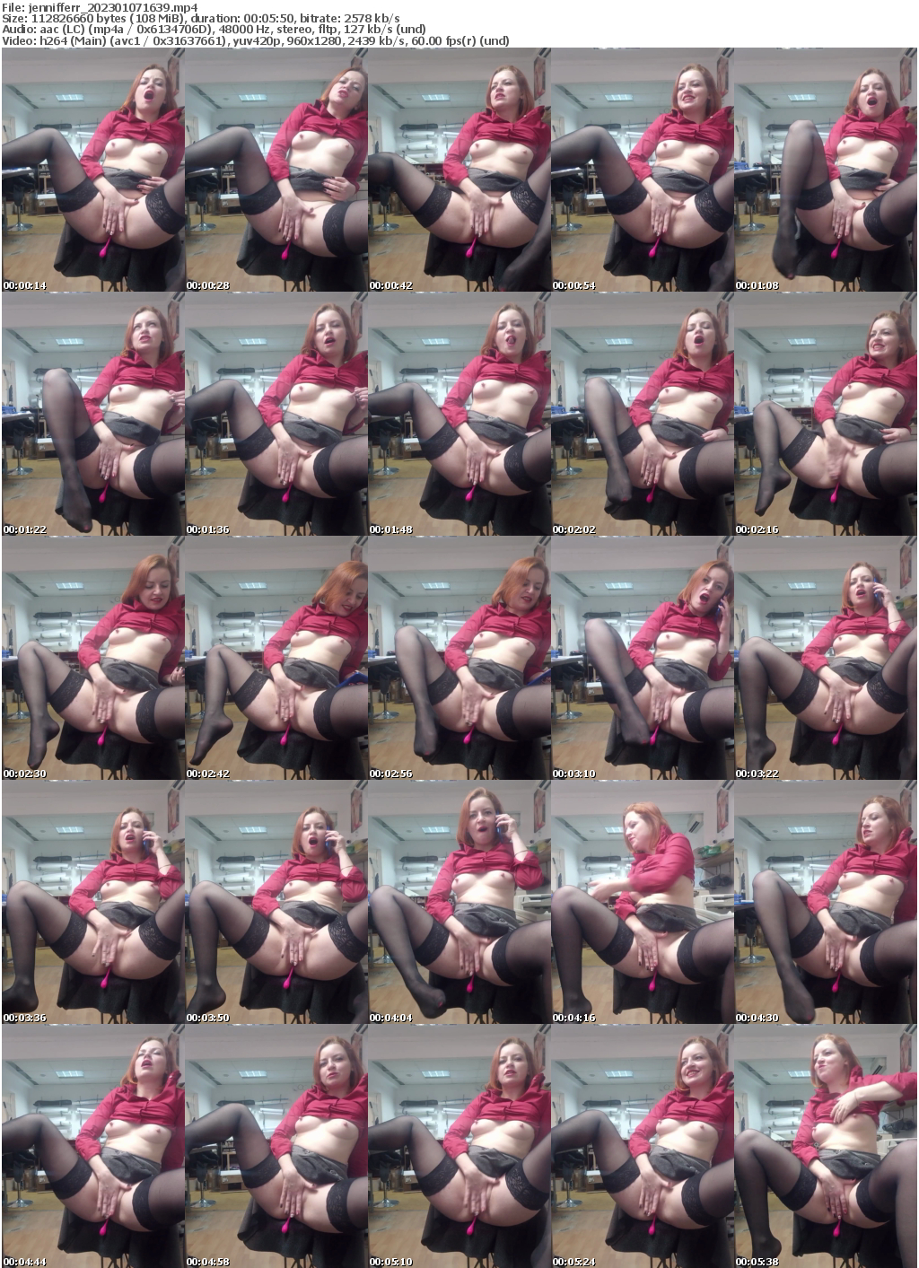 Preview thumb from jennifferr on 2023-01-07 @ bongacams