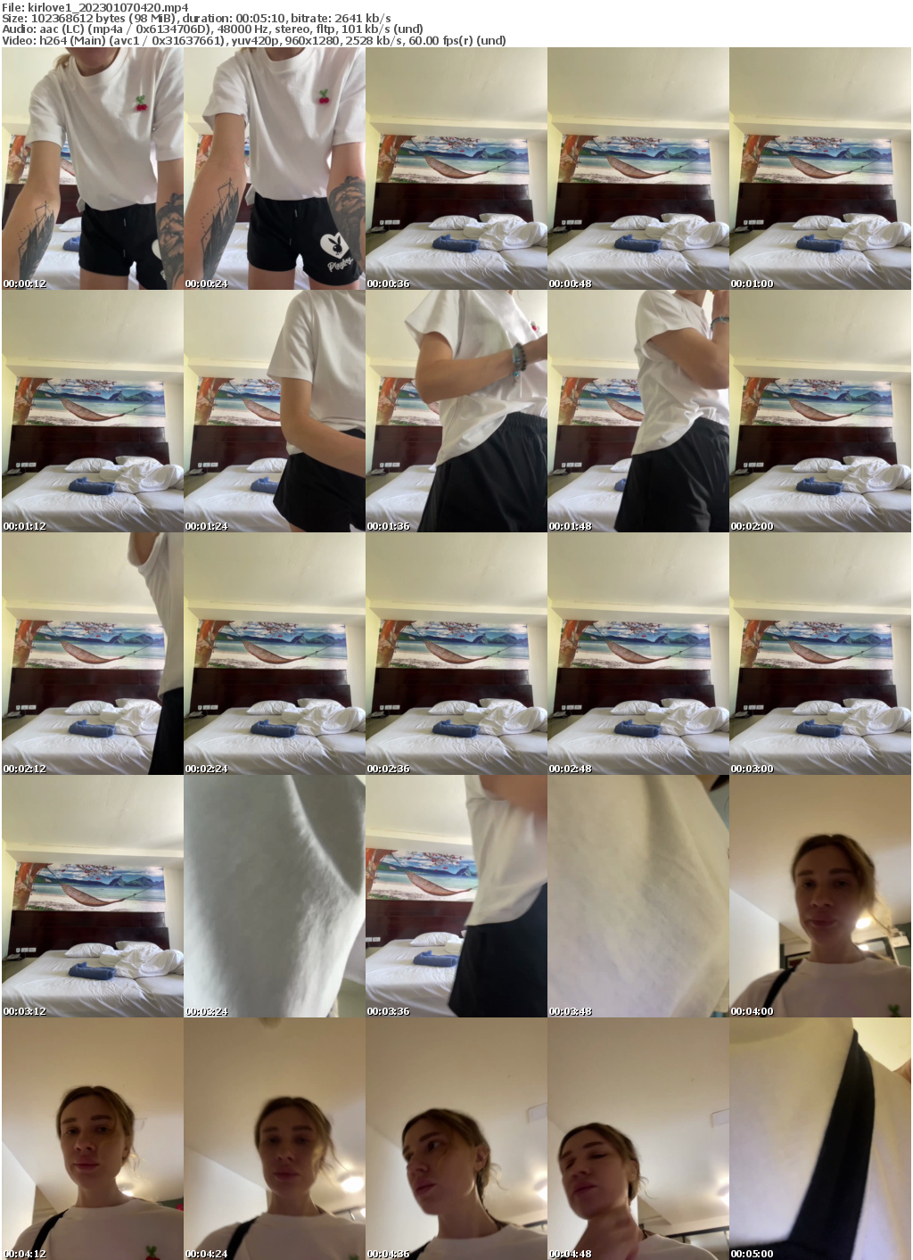 Preview thumb from kirlove1 on 2023-01-07 @ bongacams