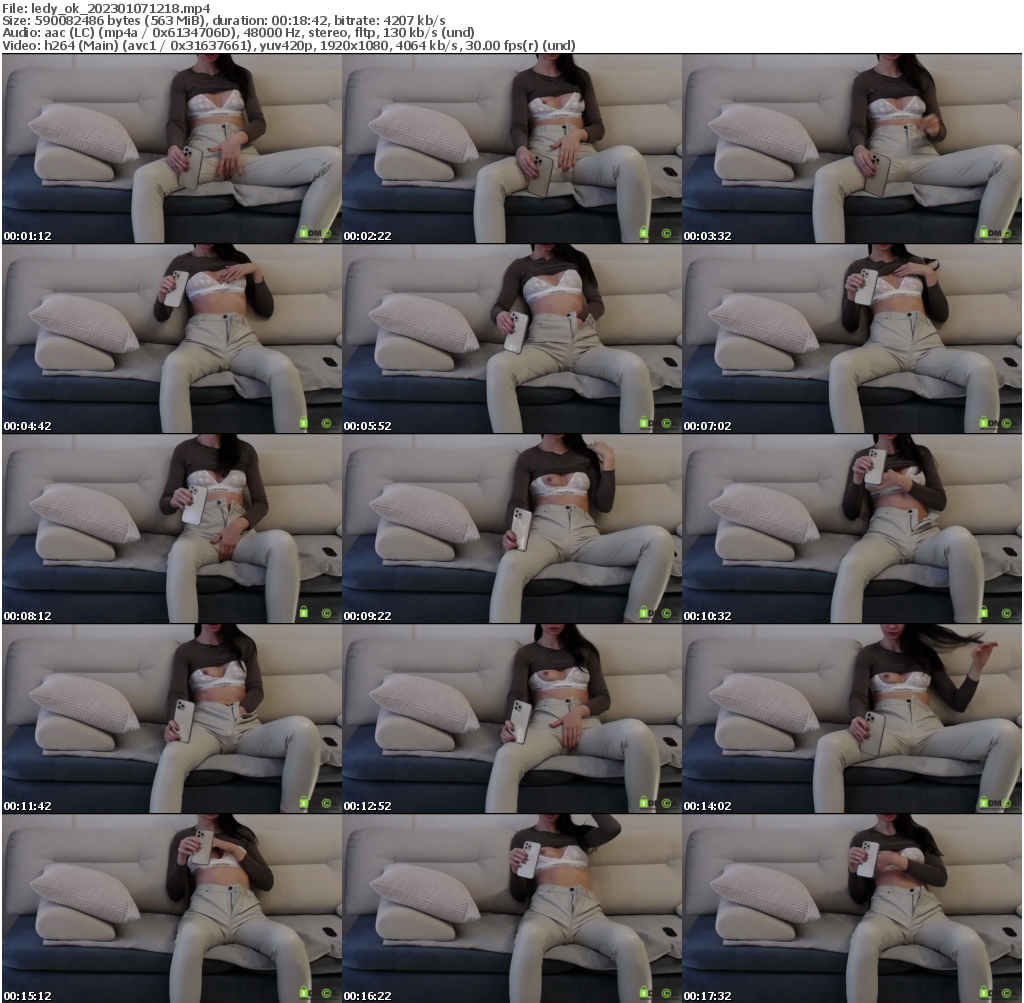 Preview thumb from ledy_ok on 2023-01-07 @ bongacams