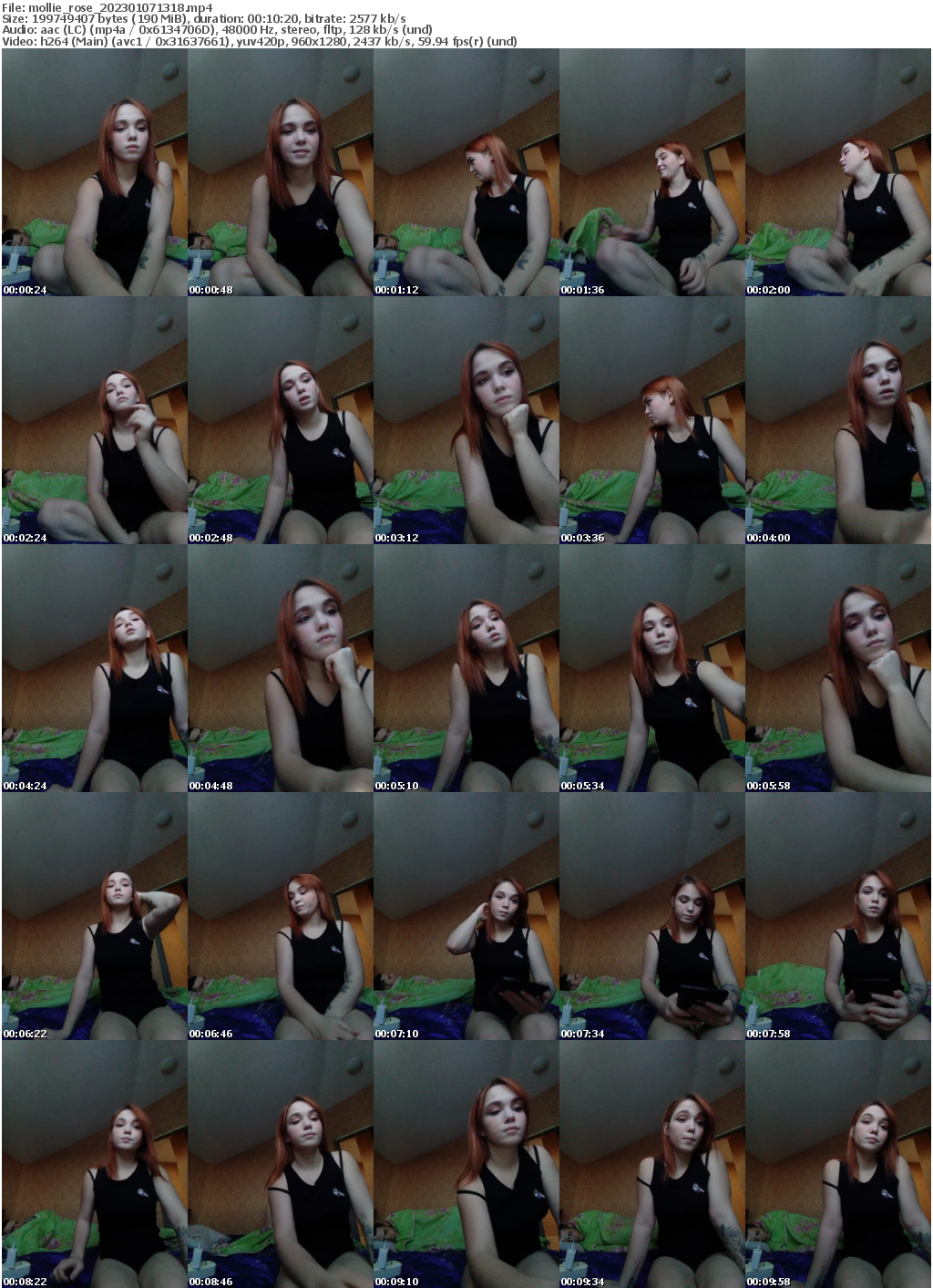 Preview thumb from mollie_rose on 2023-01-07 @ bongacams