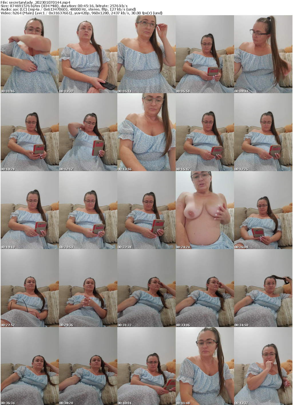 Preview thumb from secretarylady on 2023-01-07 @ bongacams