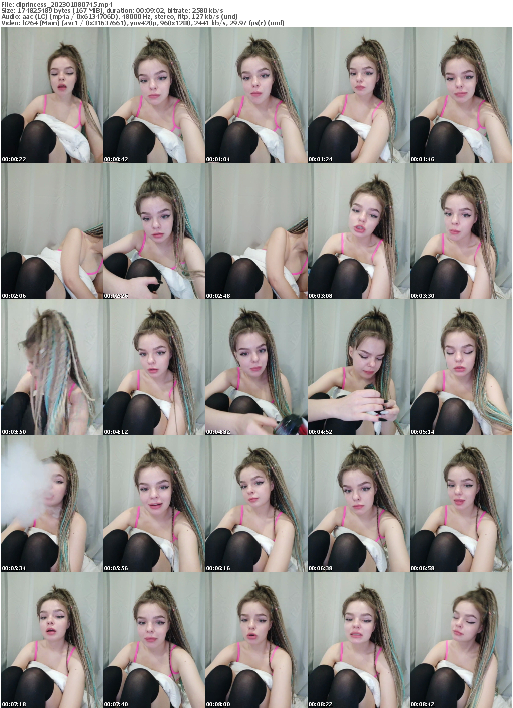 Preview thumb from diprincess on 2023-01-08 @ bongacams