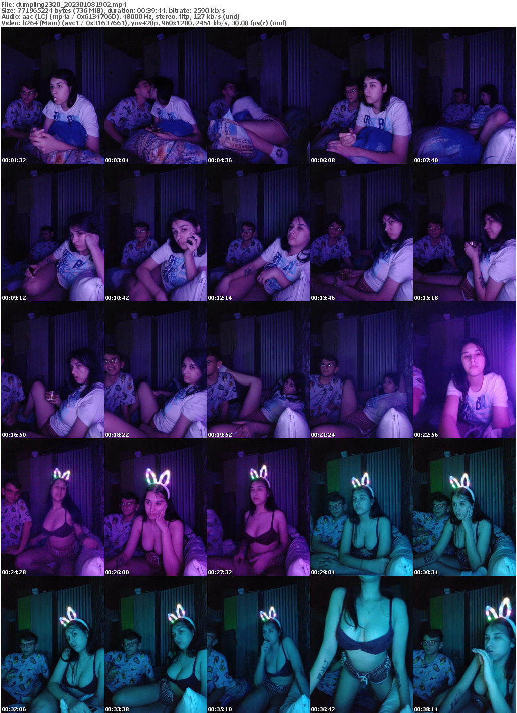 Preview thumb from dumpling2320 on 2023-01-08 @ bongacams