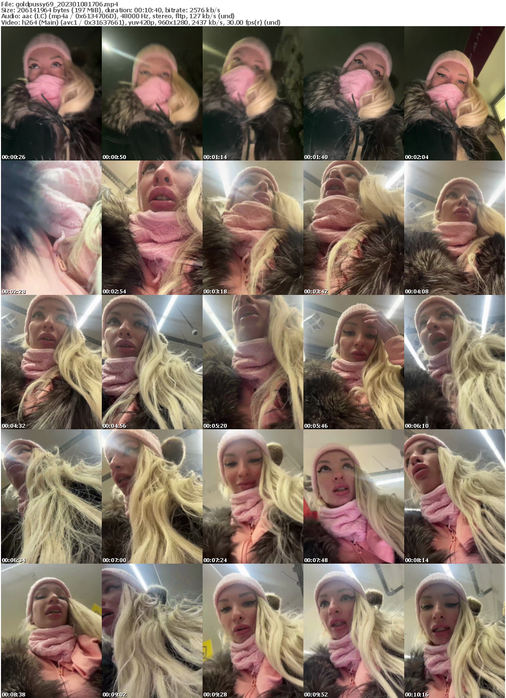 Preview thumb from goldpussy69 on 2023-01-08 @ bongacams