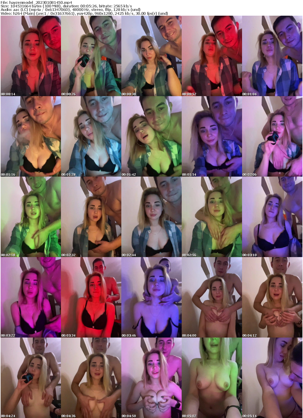 Preview thumb from hayzenmodel on 2023-01-08 @ bongacams