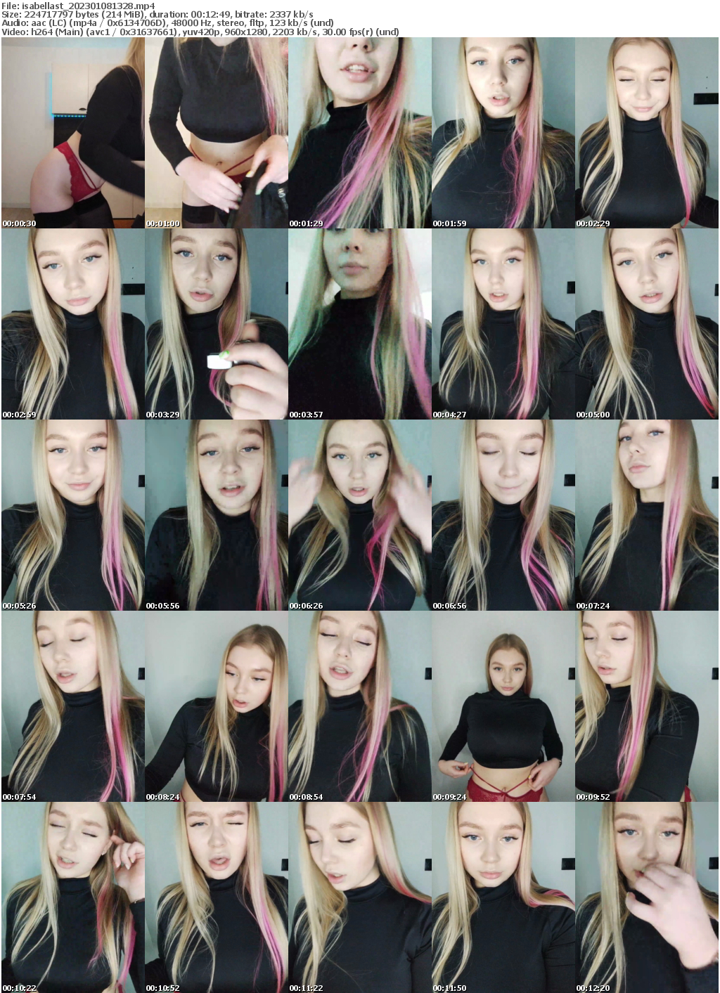 Preview thumb from isabellast on 2023-01-08 @ bongacams