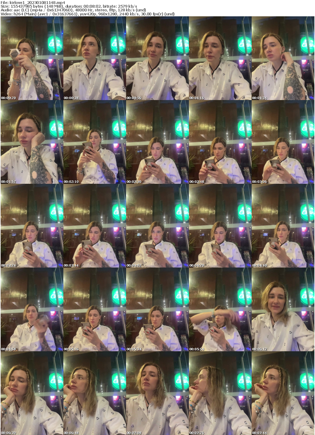 Preview thumb from kirlove1 on 2023-01-08 @ bongacams