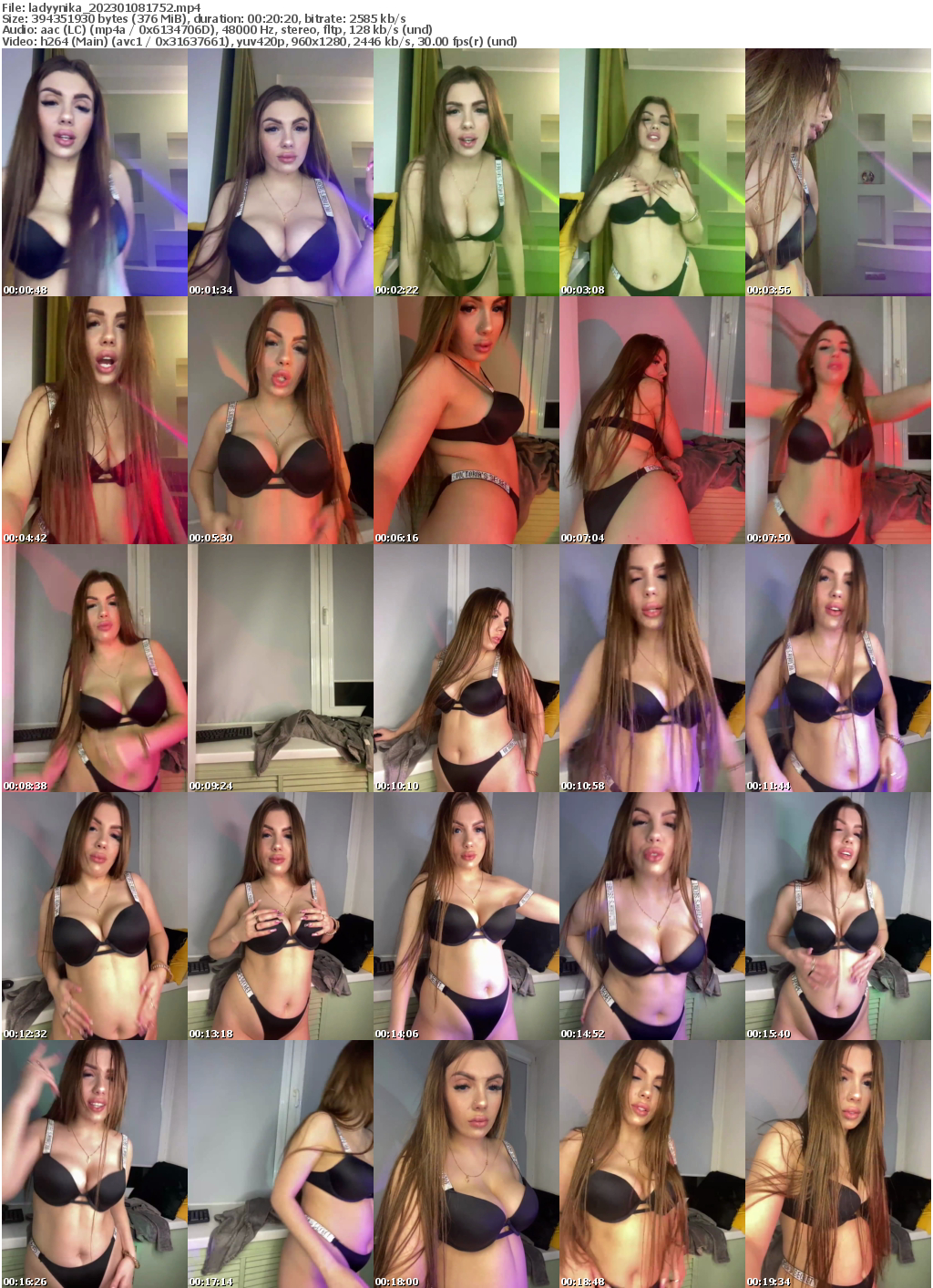 Preview thumb from ladyynika on 2023-01-08 @ bongacams