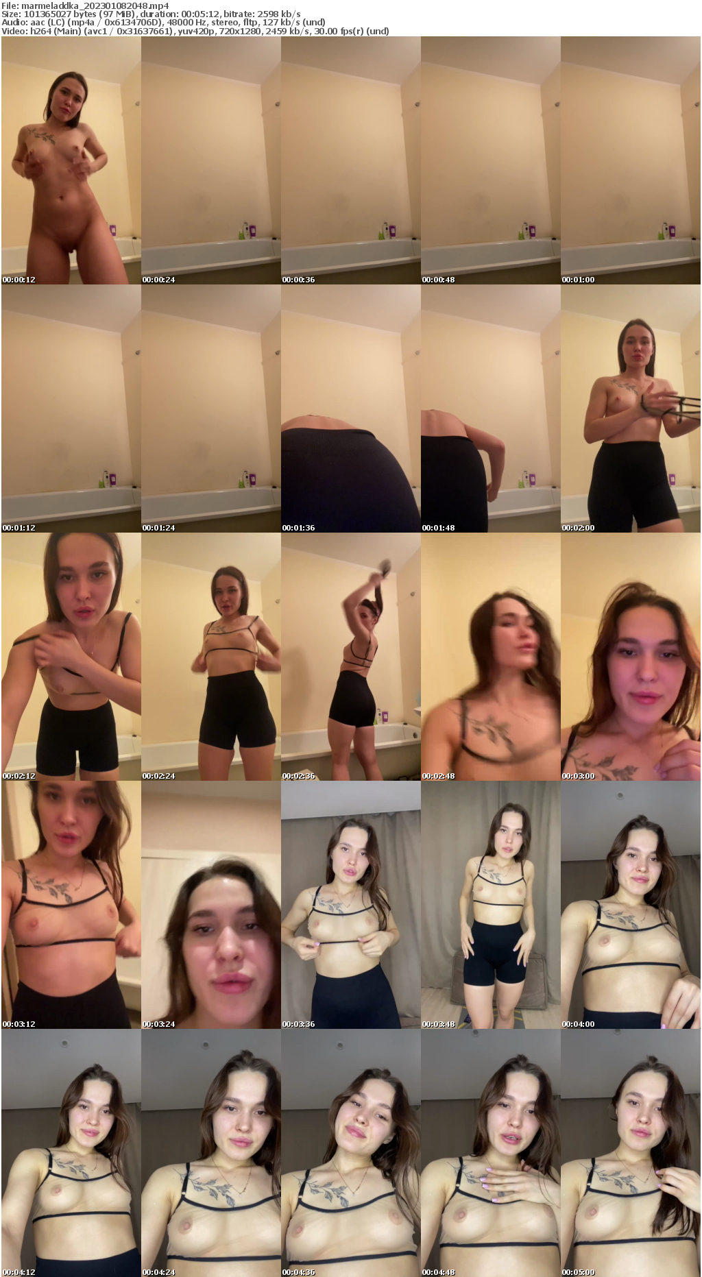 Preview thumb from marmeladdka on 2023-01-08 @ bongacams