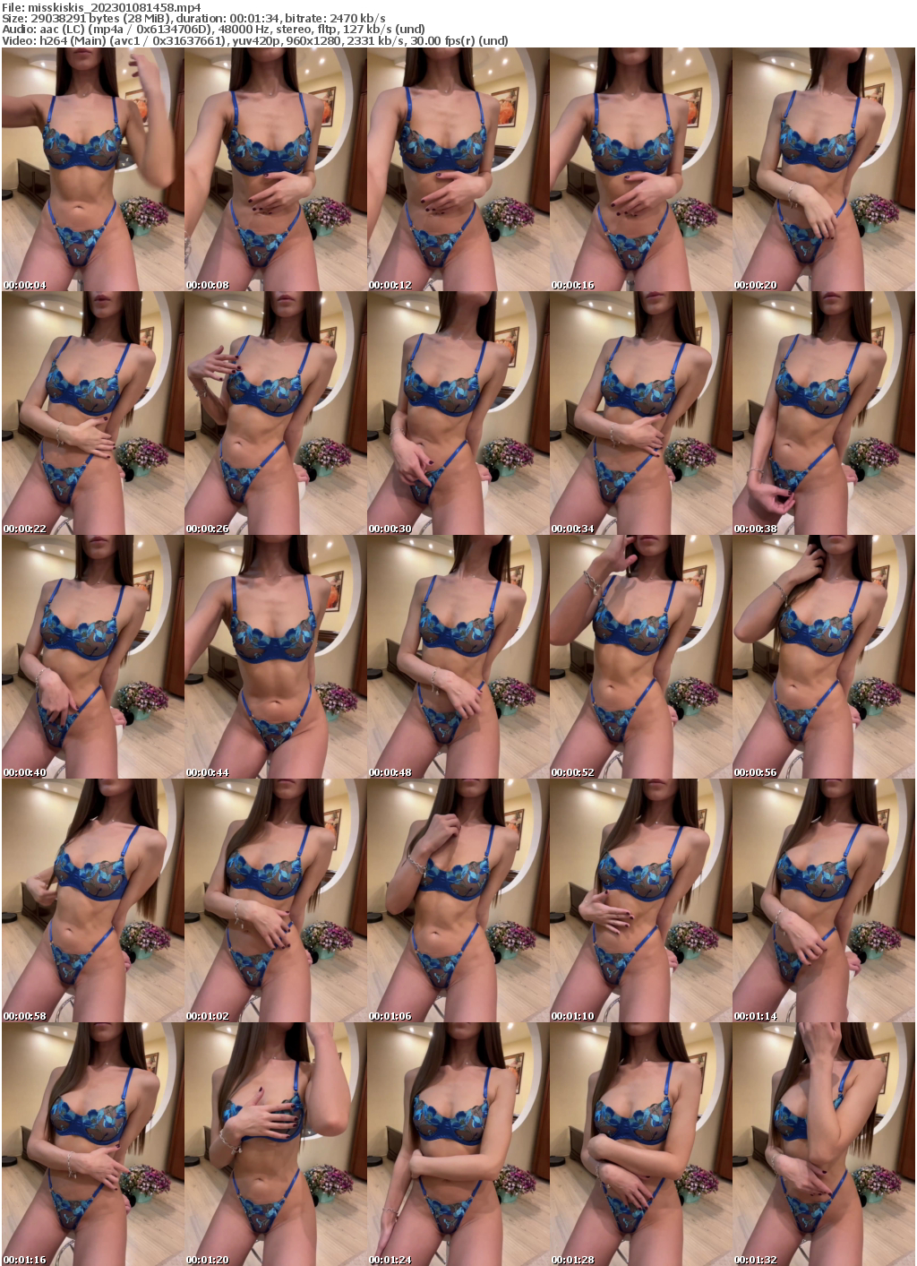 Preview thumb from misskiskis on 2023-01-08 @ bongacams