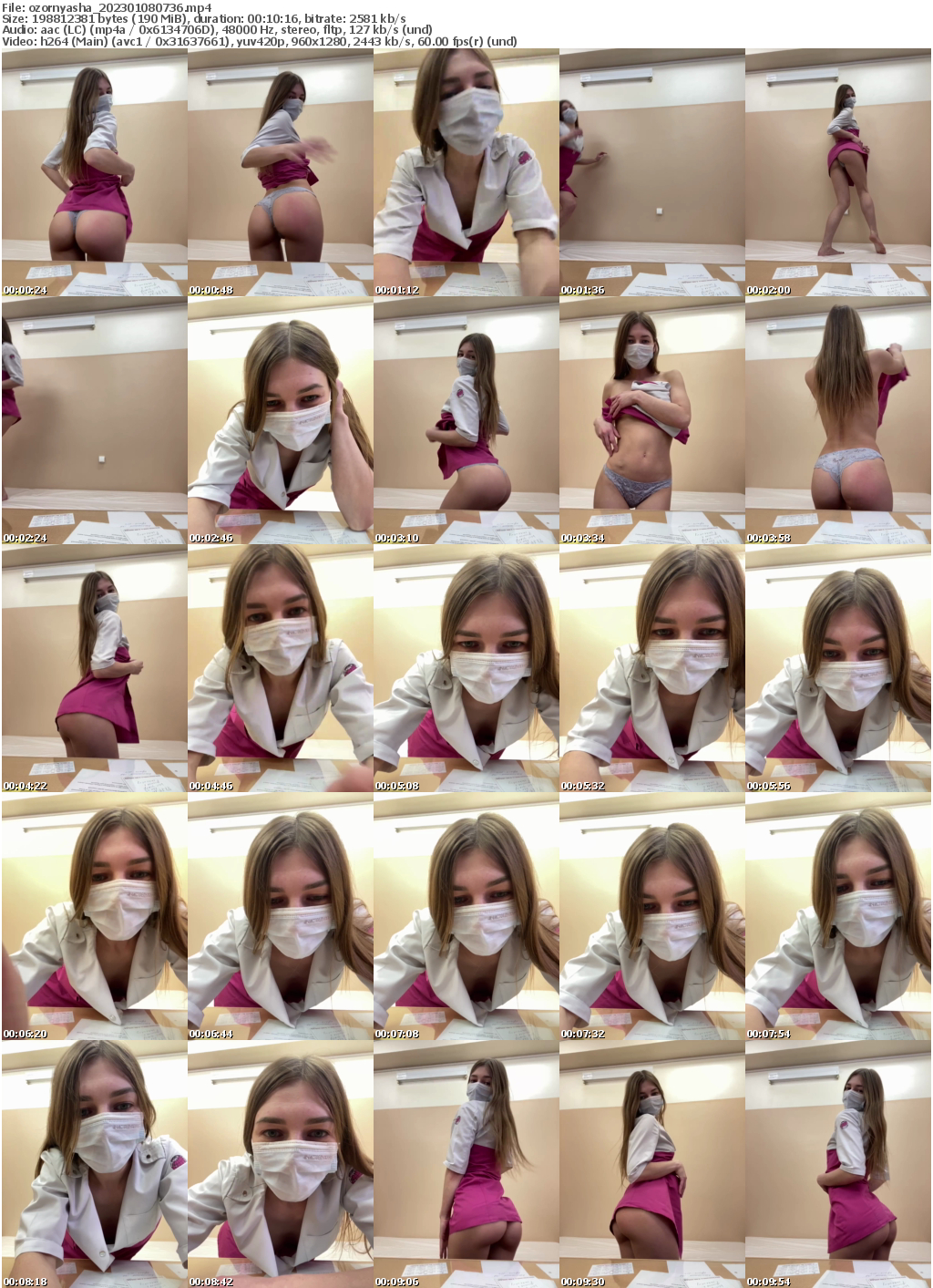 Preview thumb from ozornyasha on 2023-01-08 @ bongacams