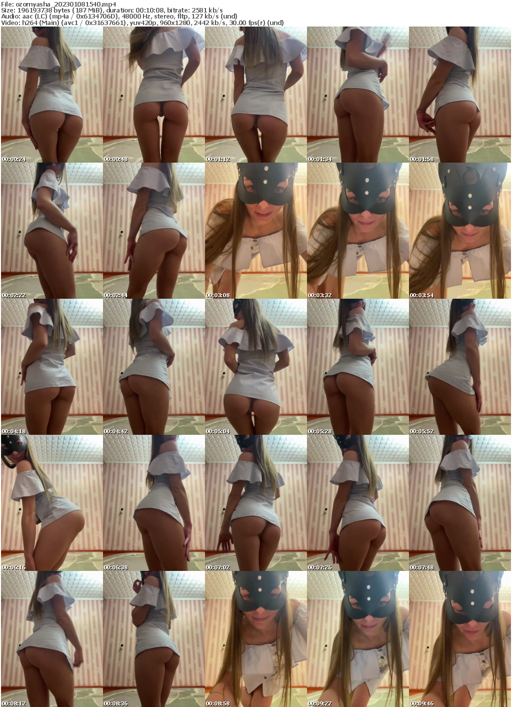 Preview thumb from ozornyasha on 2023-01-08 @ bongacams