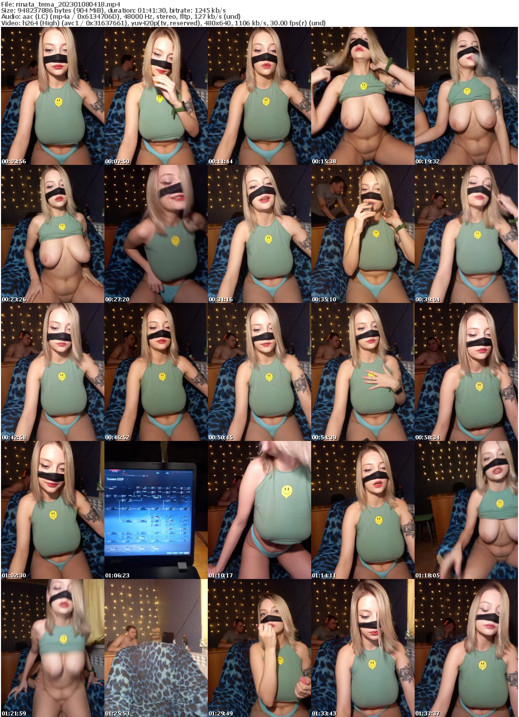 Preview thumb from rinata_tema on 2023-01-08 @ bongacams