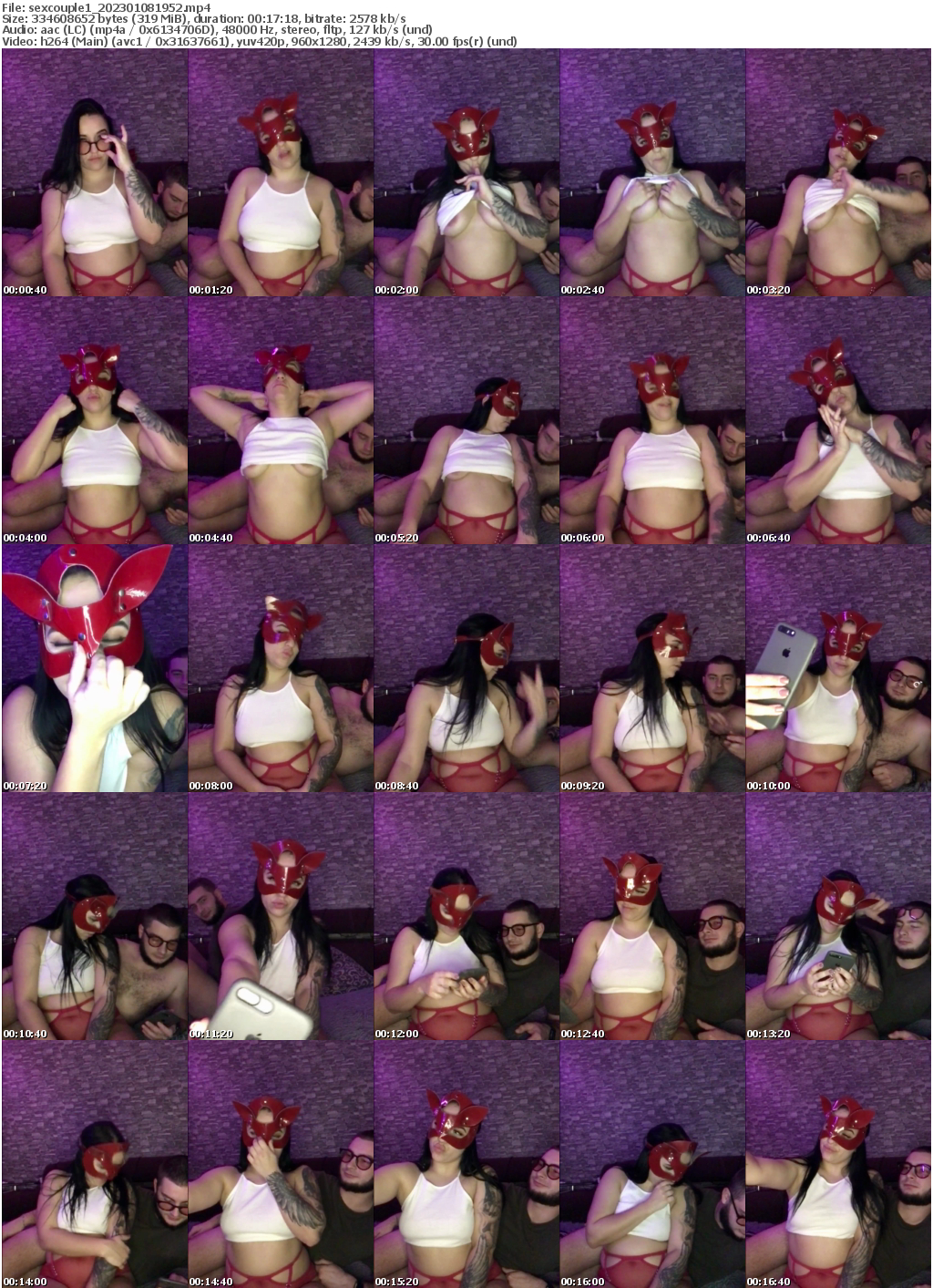 Preview thumb from sexcouple1 on 2023-01-08 @ bongacams