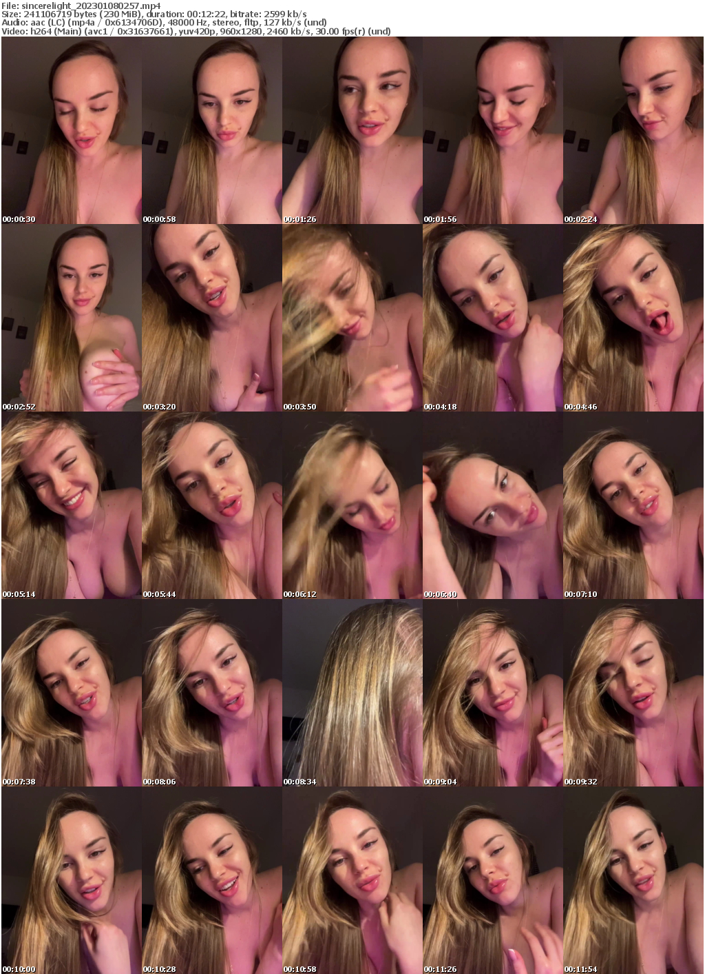 Preview thumb from sincerelight on 2023-01-08 @ bongacams