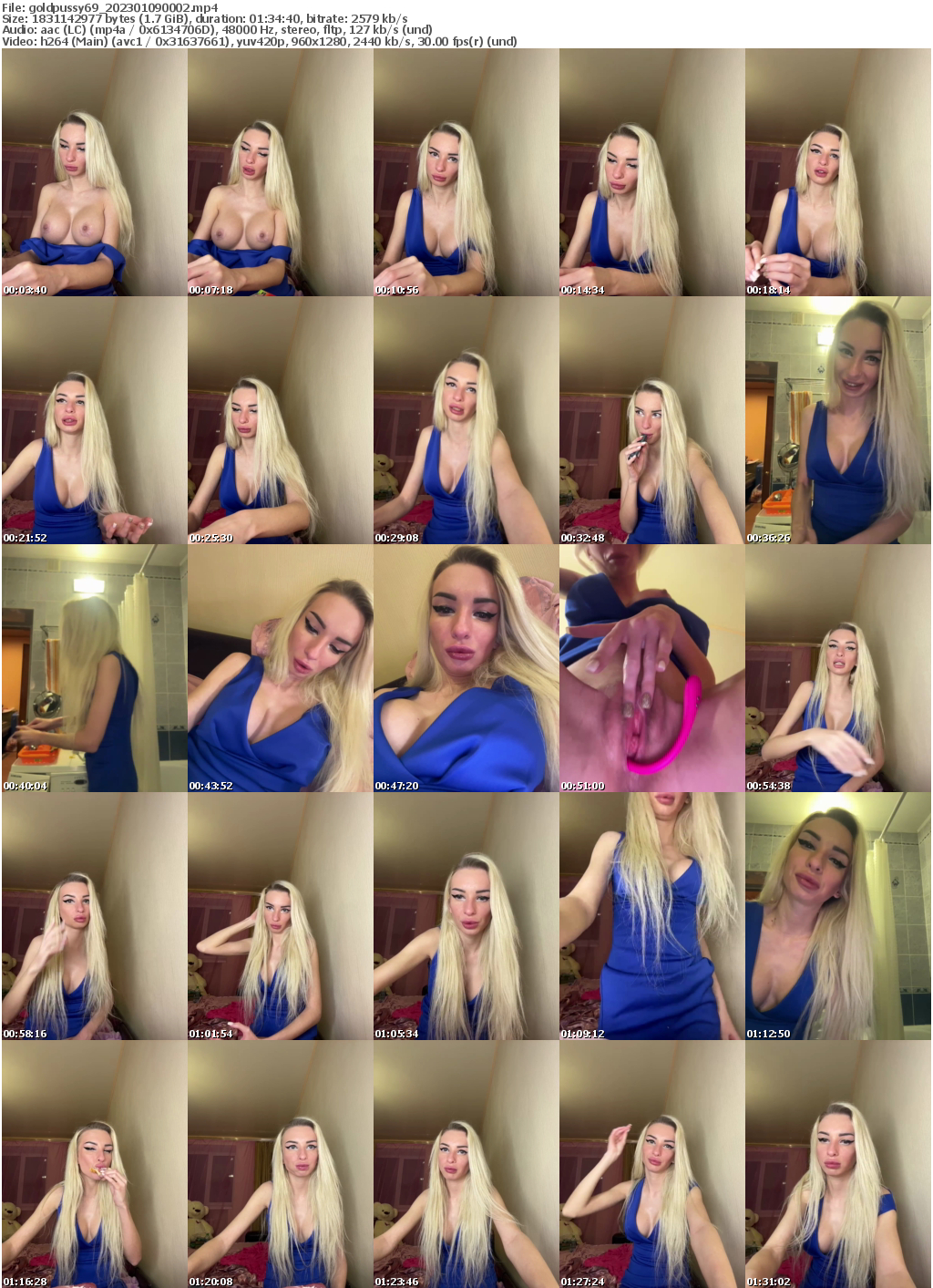 Preview thumb from goldpussy69 on 2023-01-09 @ bongacams