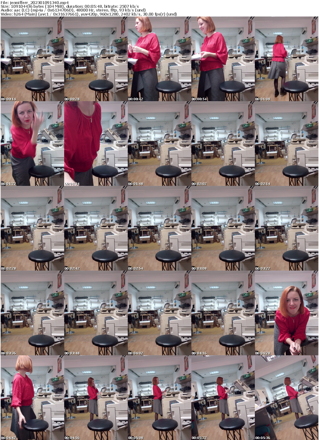 Preview thumb from jennifferr on 2023-01-09 @ bongacams