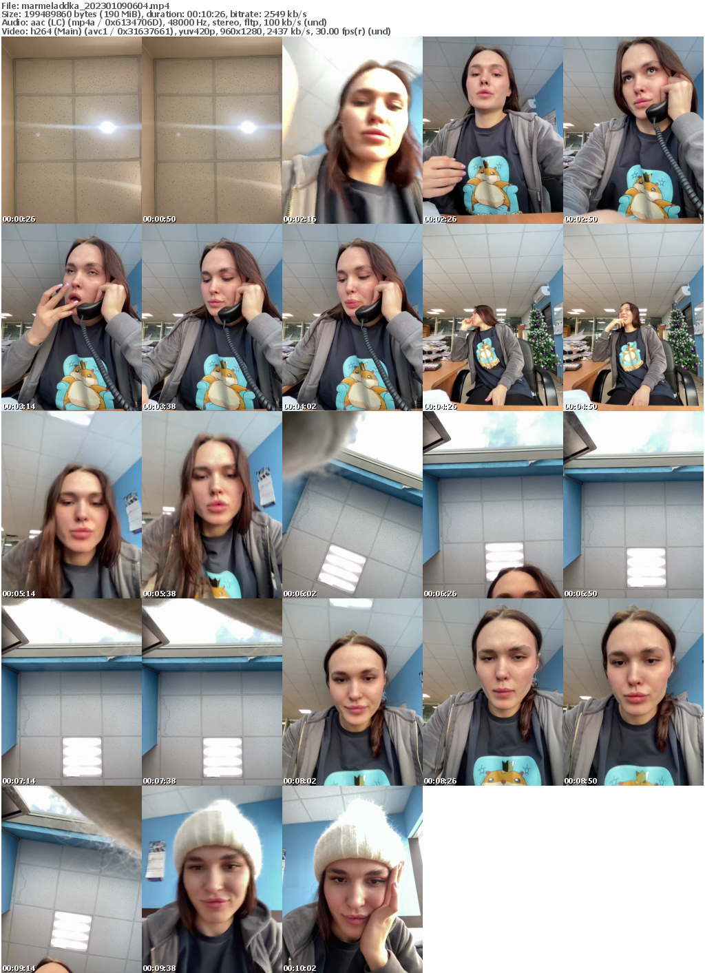 Preview thumb from marmeladdka on 2023-01-09 @ bongacams