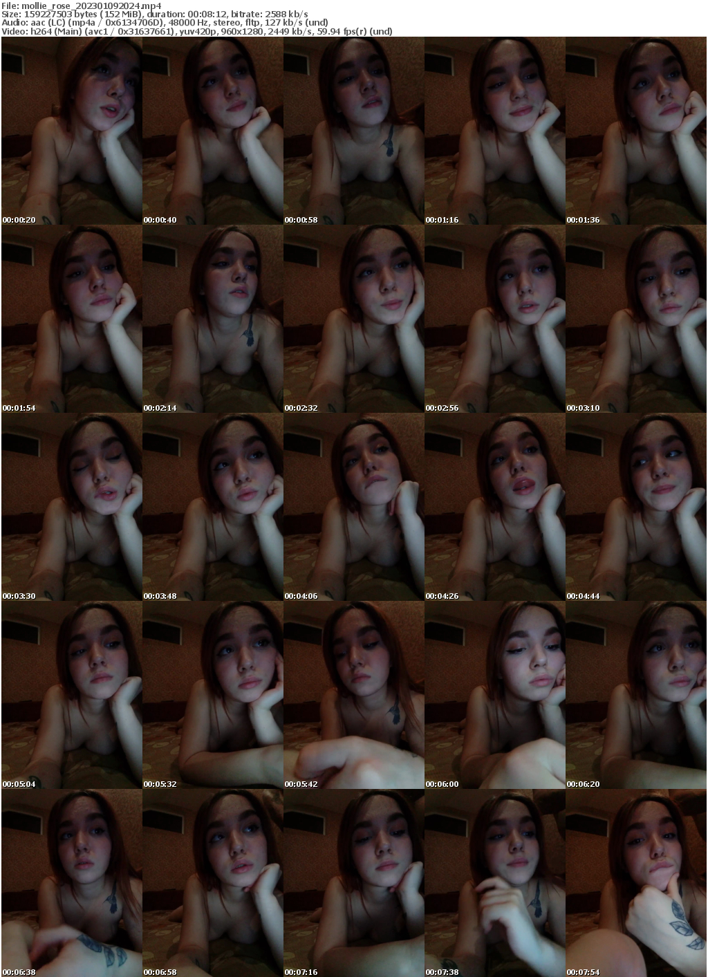 Preview thumb from mollie_rose on 2023-01-09 @ bongacams