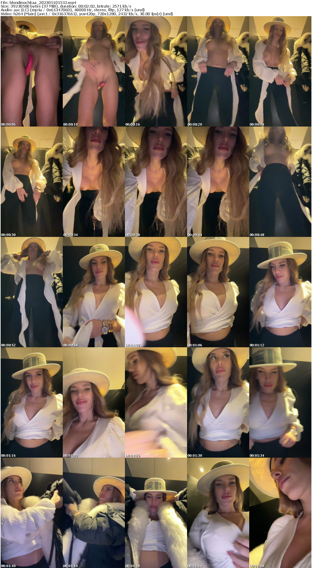 Preview thumb from blondinochkaa on 2023-01-10 @ bongacams