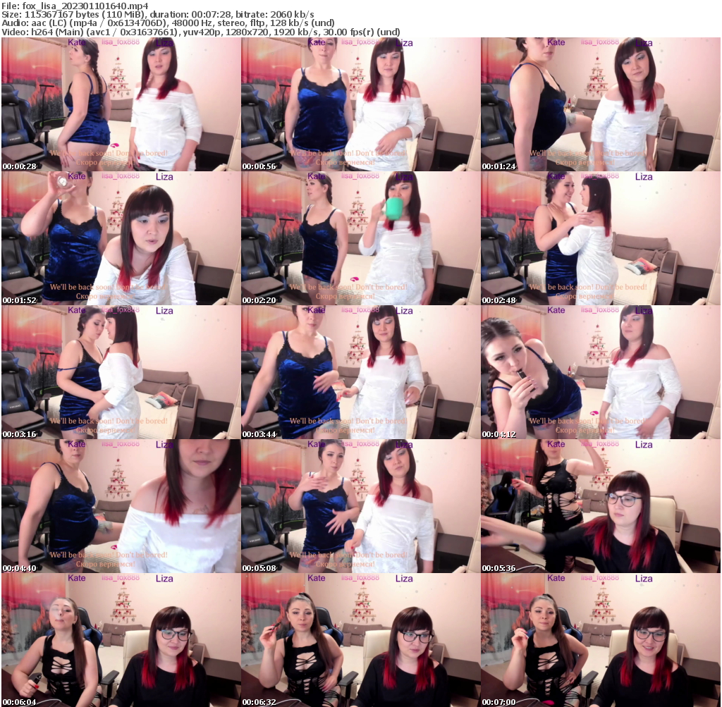 Preview thumb from fox_lisa on 2023-01-10 @ bongacams