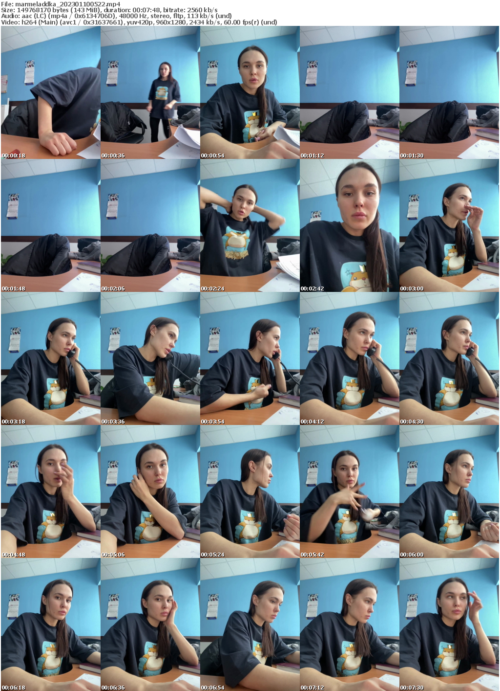 Preview thumb from marmeladdka on 2023-01-10 @ bongacams