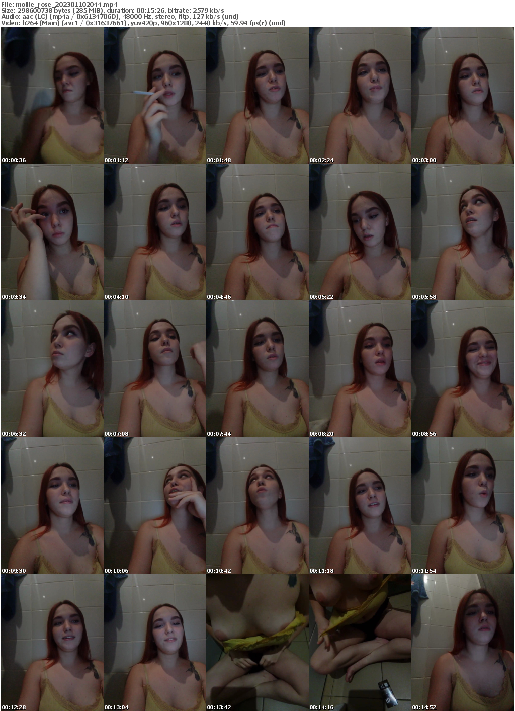 Preview thumb from mollie_rose on 2023-01-10 @ bongacams