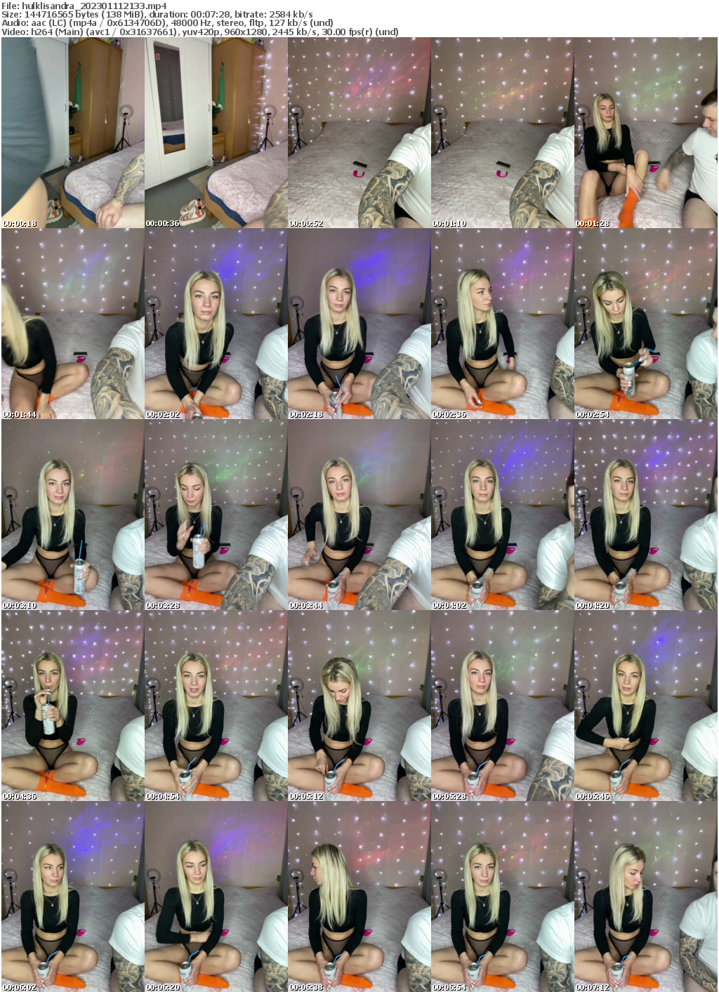 Preview thumb from hulklisandra on 2023-01-11 @ bongacams