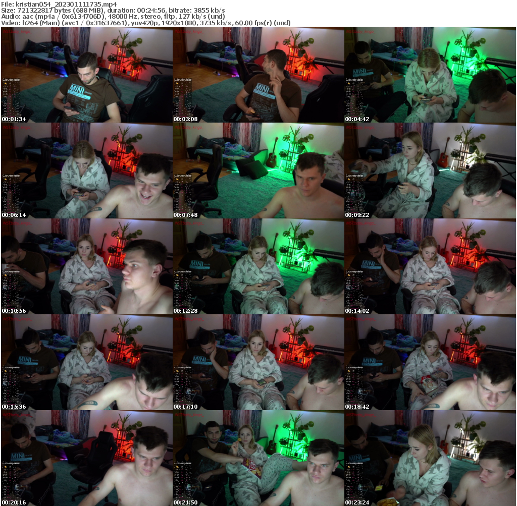 Preview thumb from kristian054 on 2023-01-11 @ bongacams