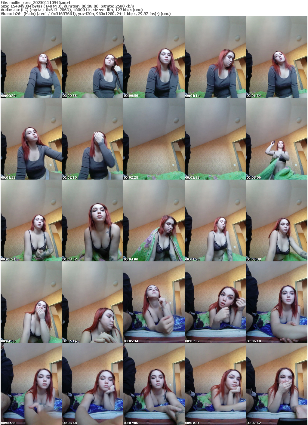 Preview thumb from mollie_rose on 2023-01-11 @ bongacams