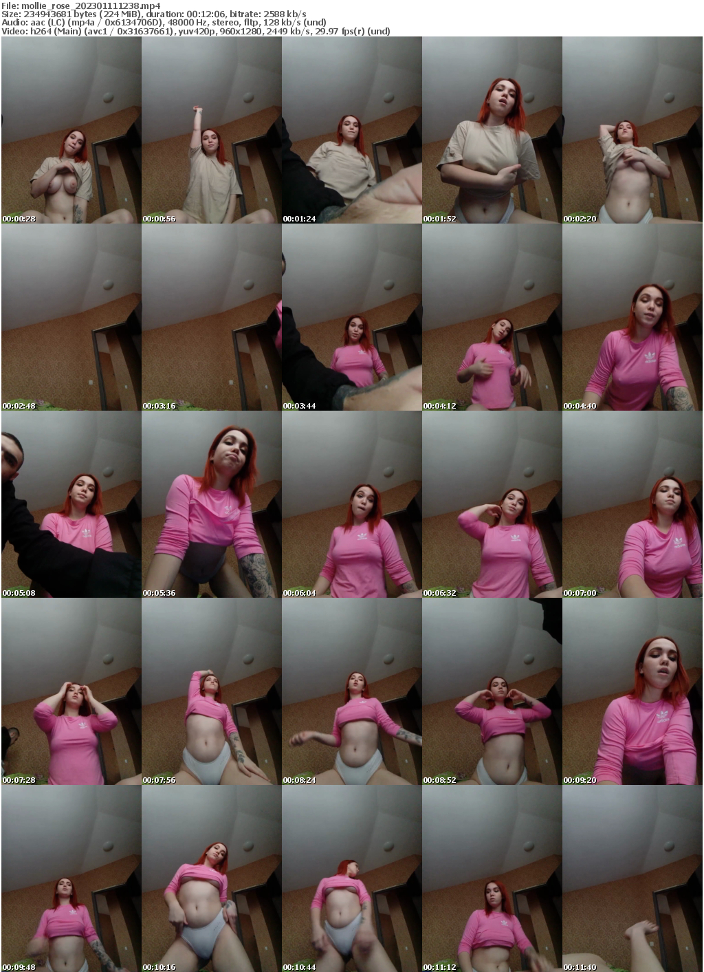 Preview thumb from mollie_rose on 2023-01-11 @ bongacams