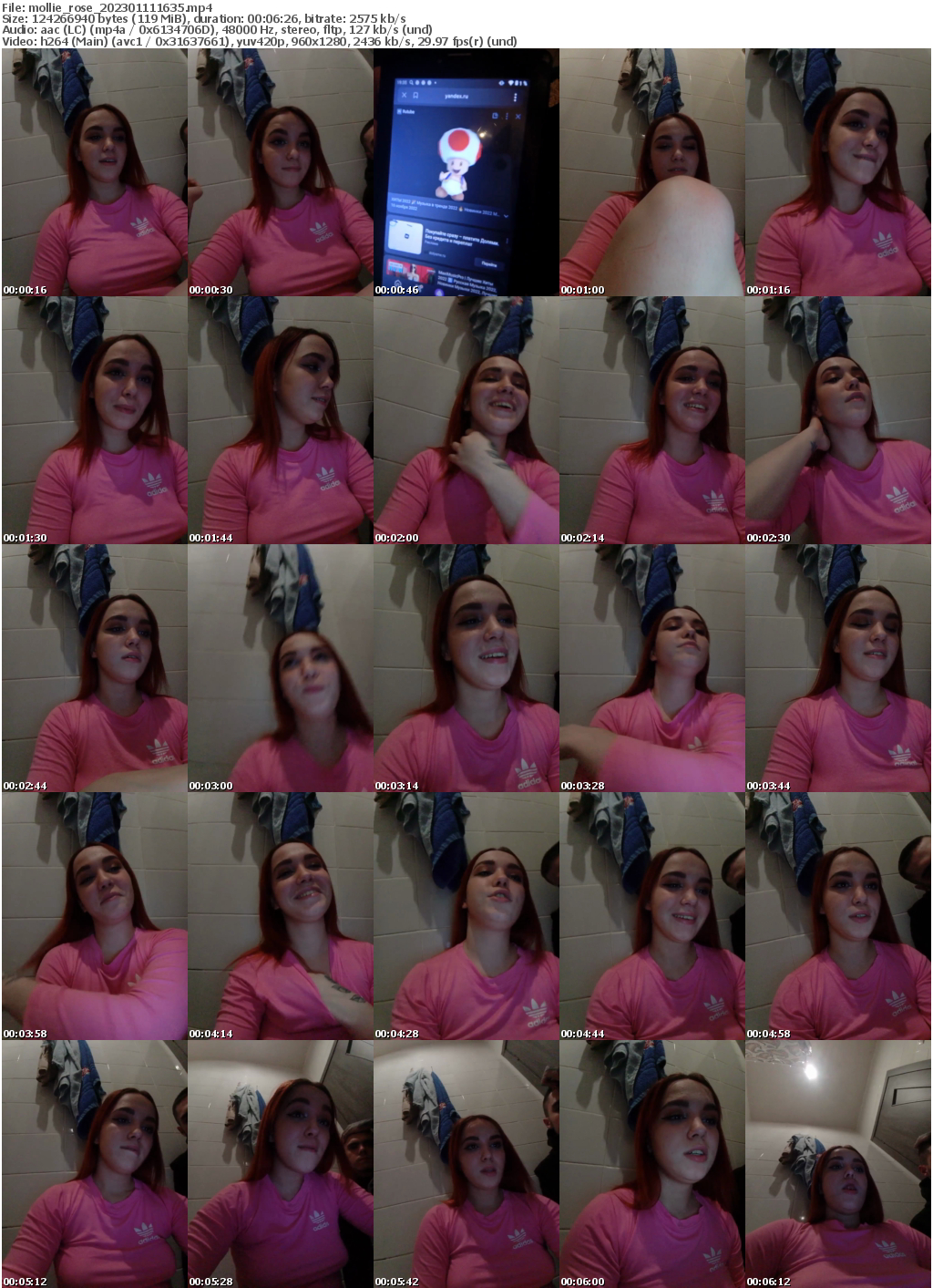 Preview thumb from mollie_rose on 2023-01-11 @ bongacams