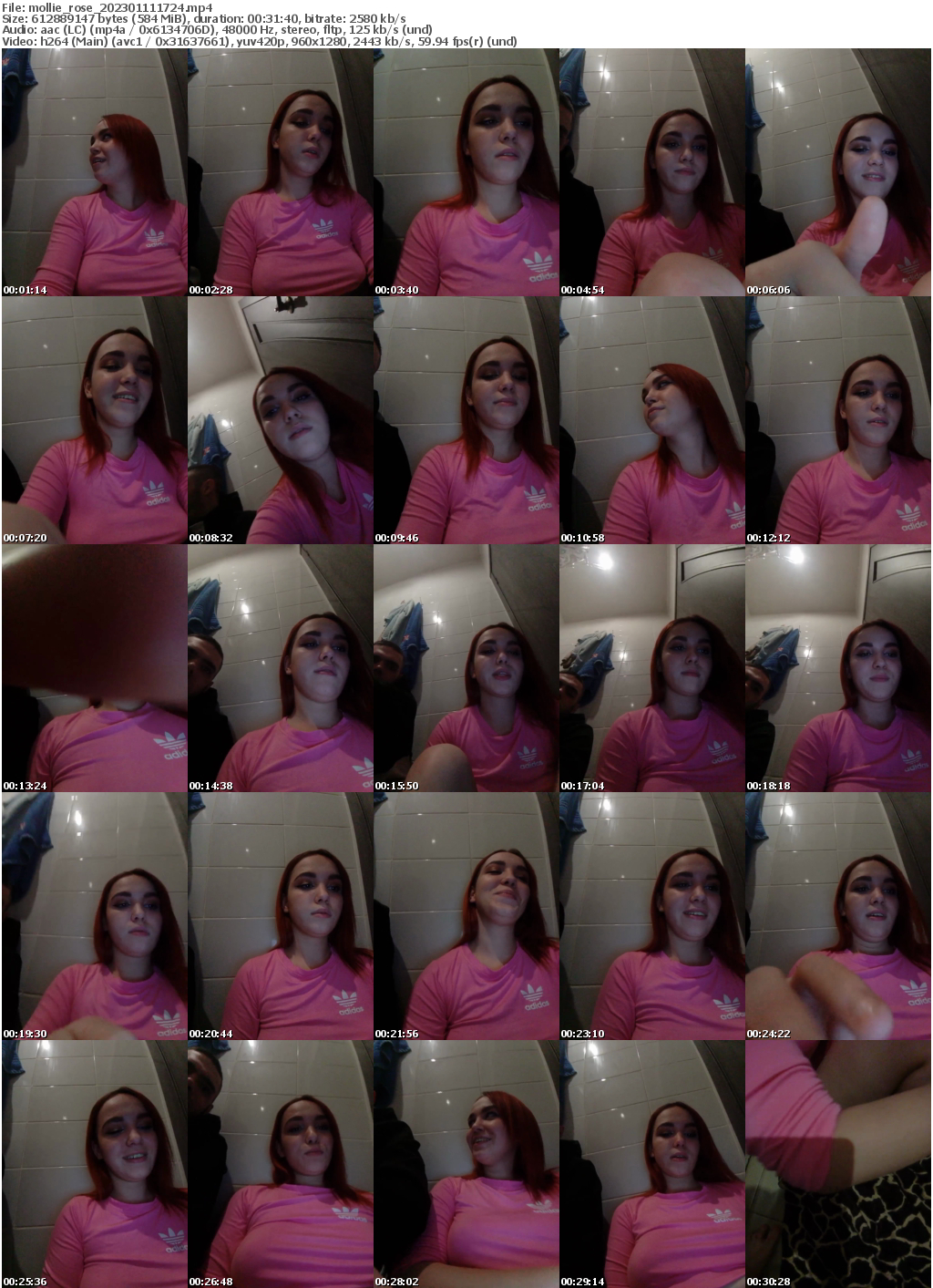 Preview thumb from mollie_rose on 2023-01-11 @ bongacams