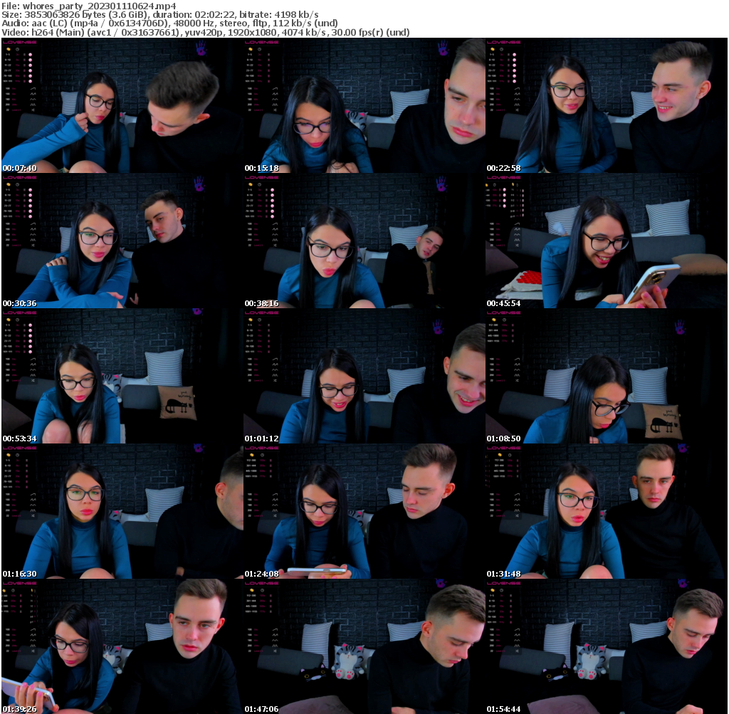 Preview thumb from whores_party on 2023-01-11 @ bongacams