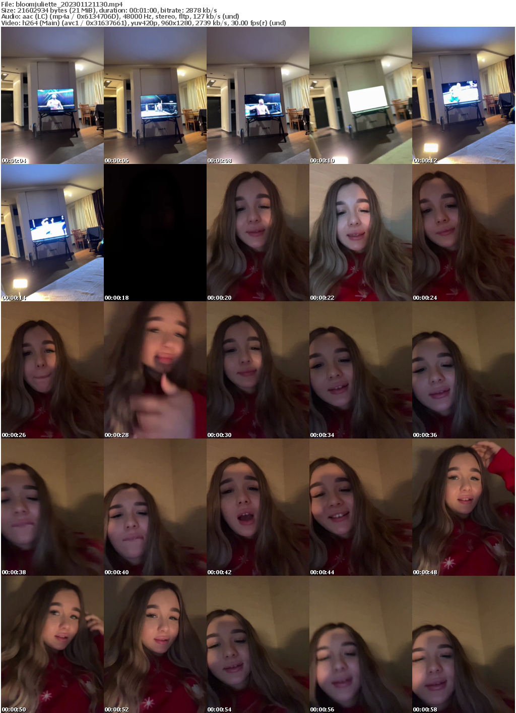 Preview thumb from bloomjuliette on 2023-01-12 @ bongacams