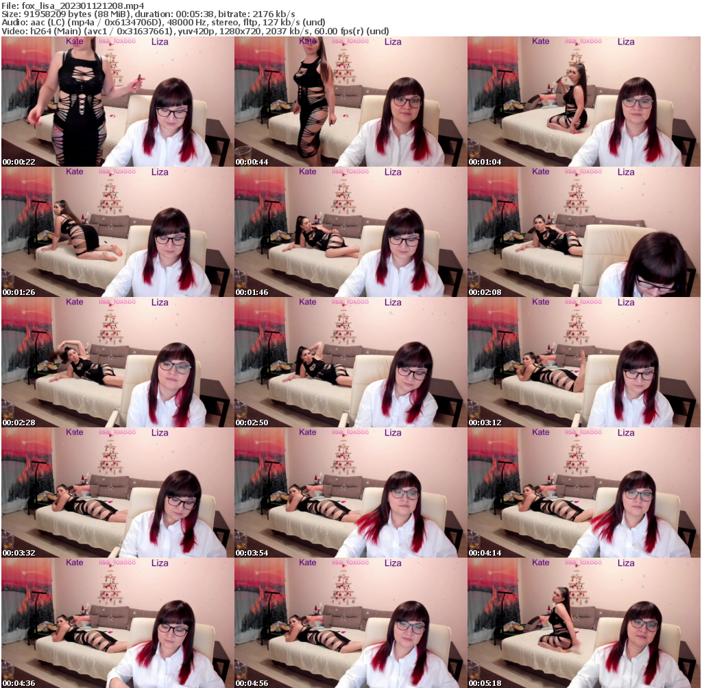 Preview thumb from fox_lisa on 2023-01-12 @ bongacams