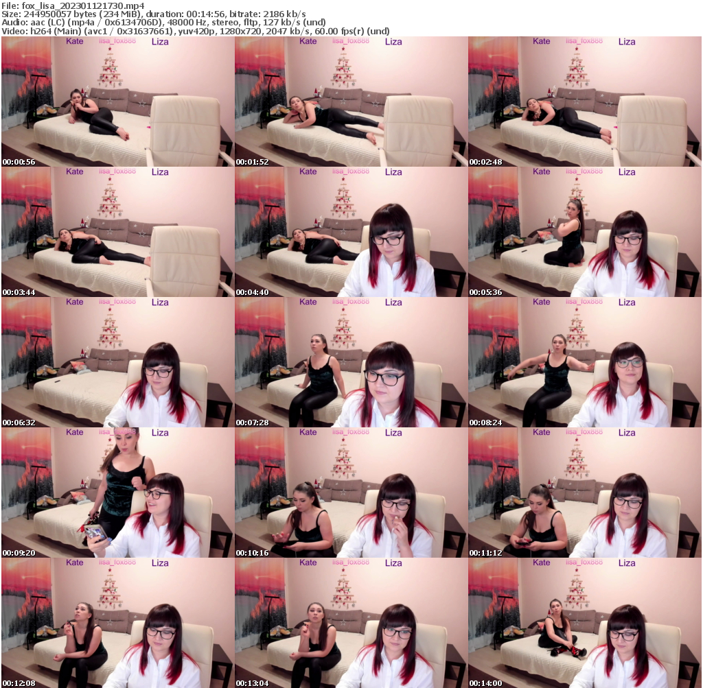 Preview thumb from fox_lisa on 2023-01-12 @ bongacams