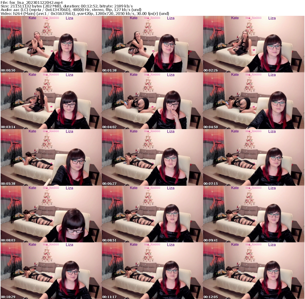 Preview thumb from fox_lisa on 2023-01-12 @ bongacams