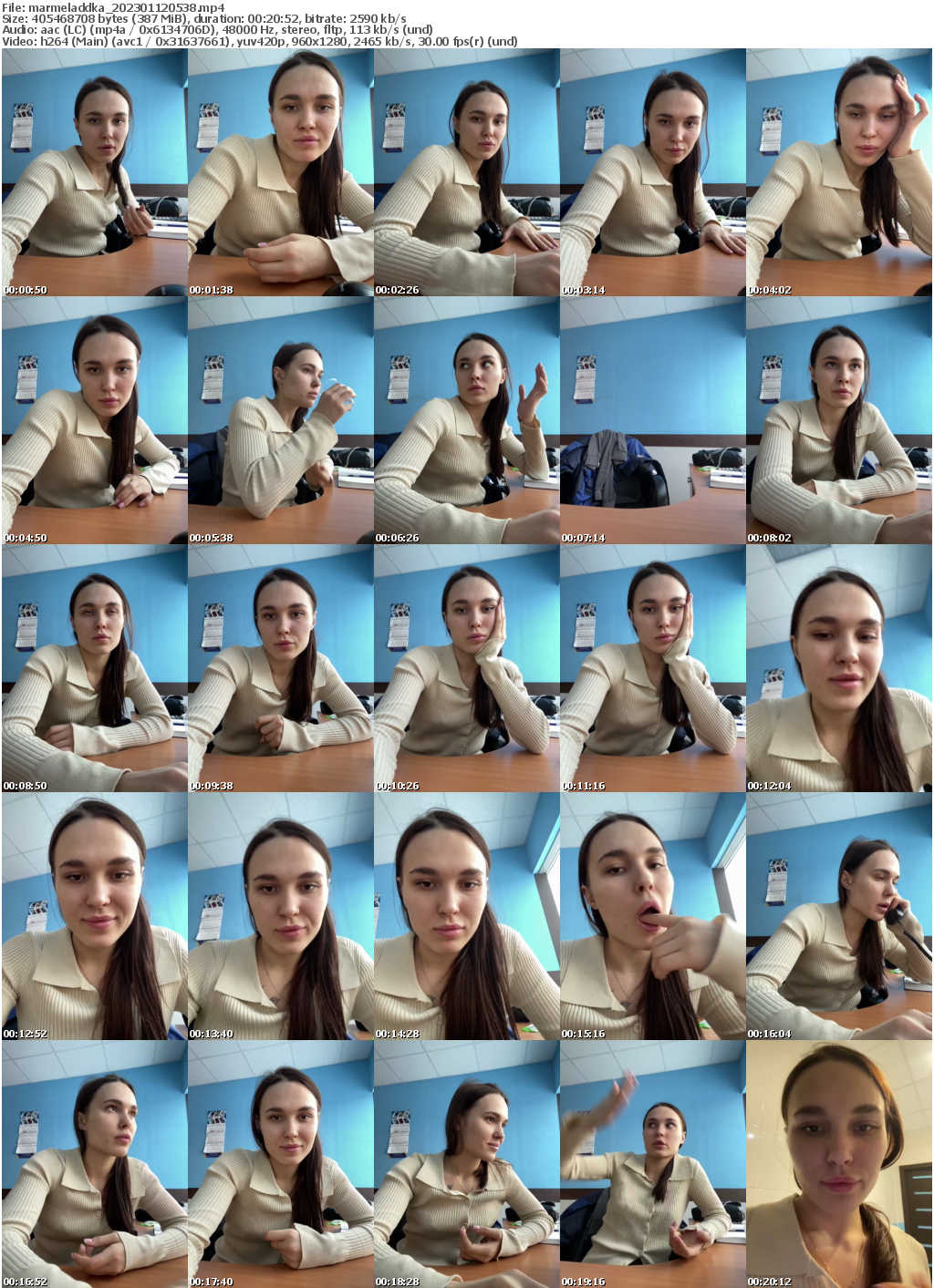 Preview thumb from marmeladdka on 2023-01-12 @ bongacams