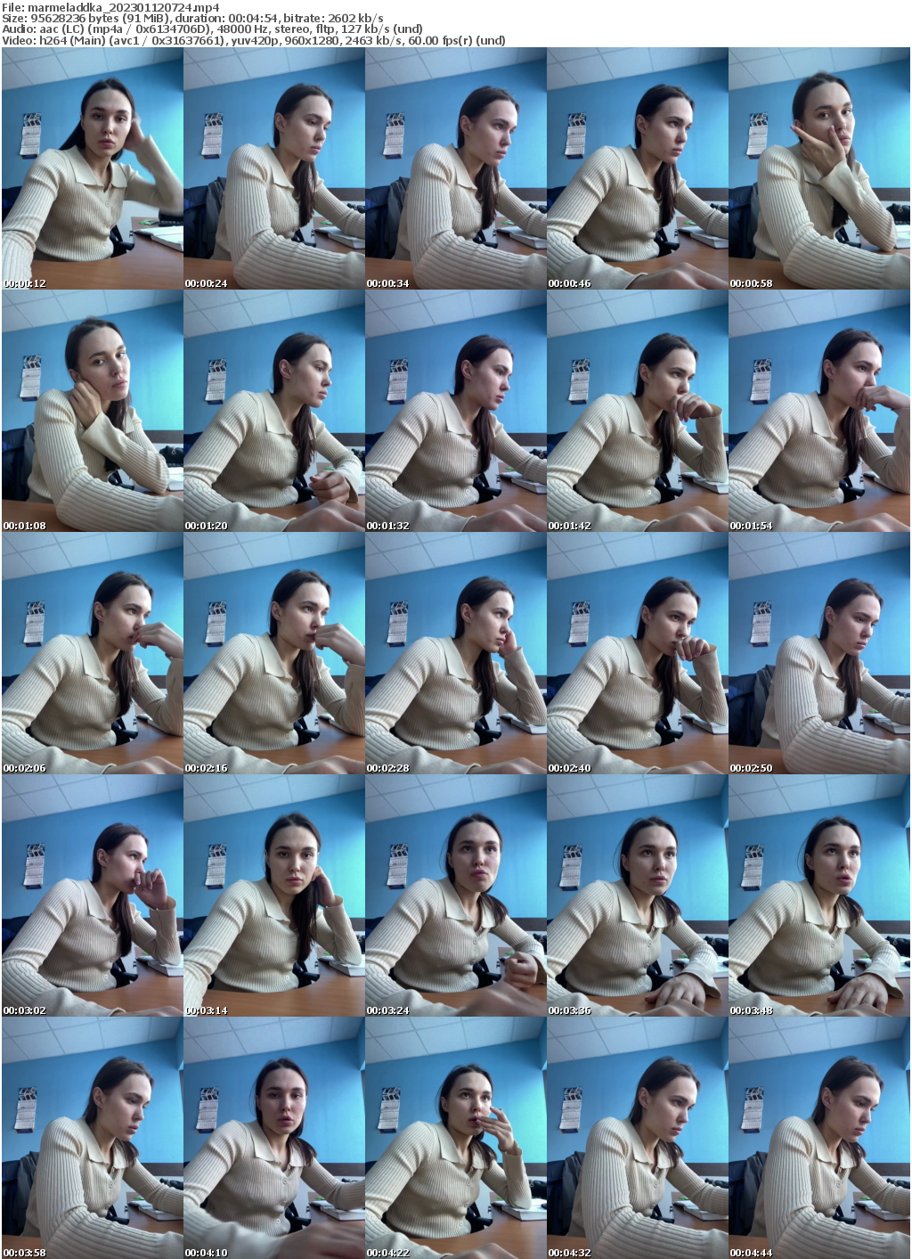 Preview thumb from marmeladdka on 2023-01-12 @ bongacams