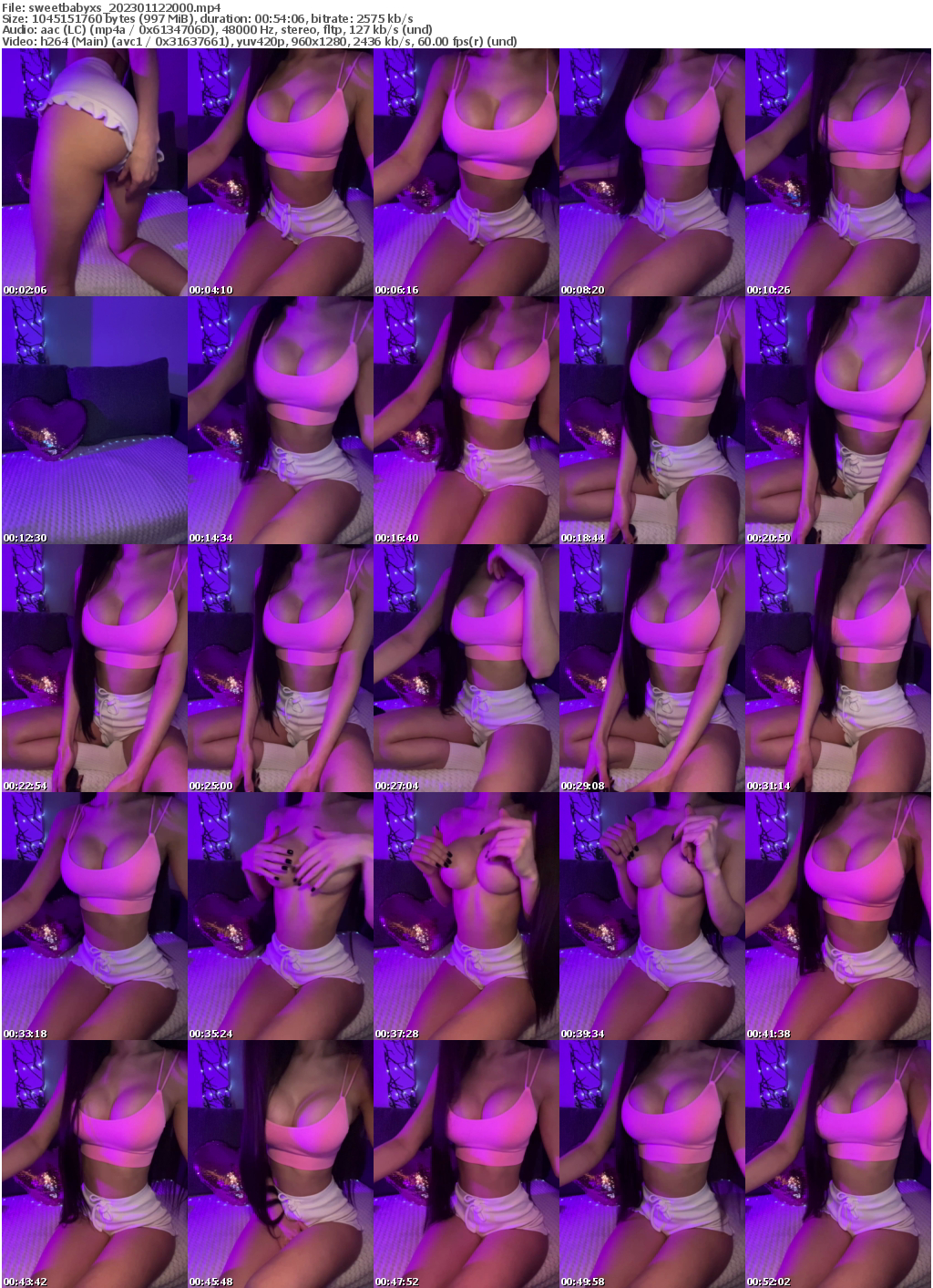 Preview thumb from sweetbabyxs on 2023-01-12 @ bongacams