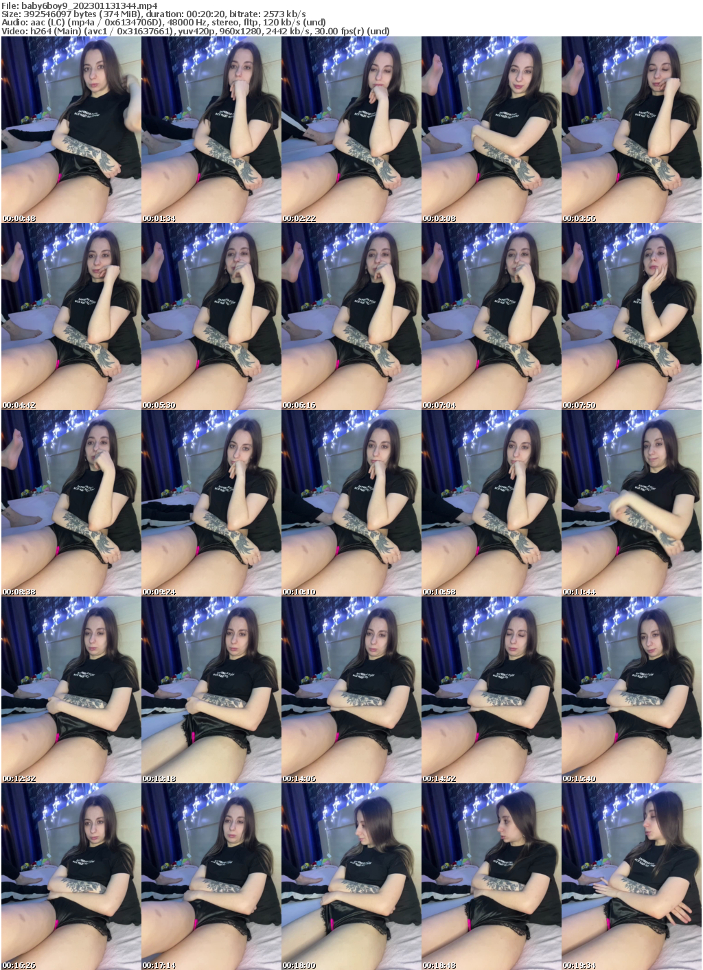 Preview thumb from baby6boy9 on 2023-01-13 @ bongacams