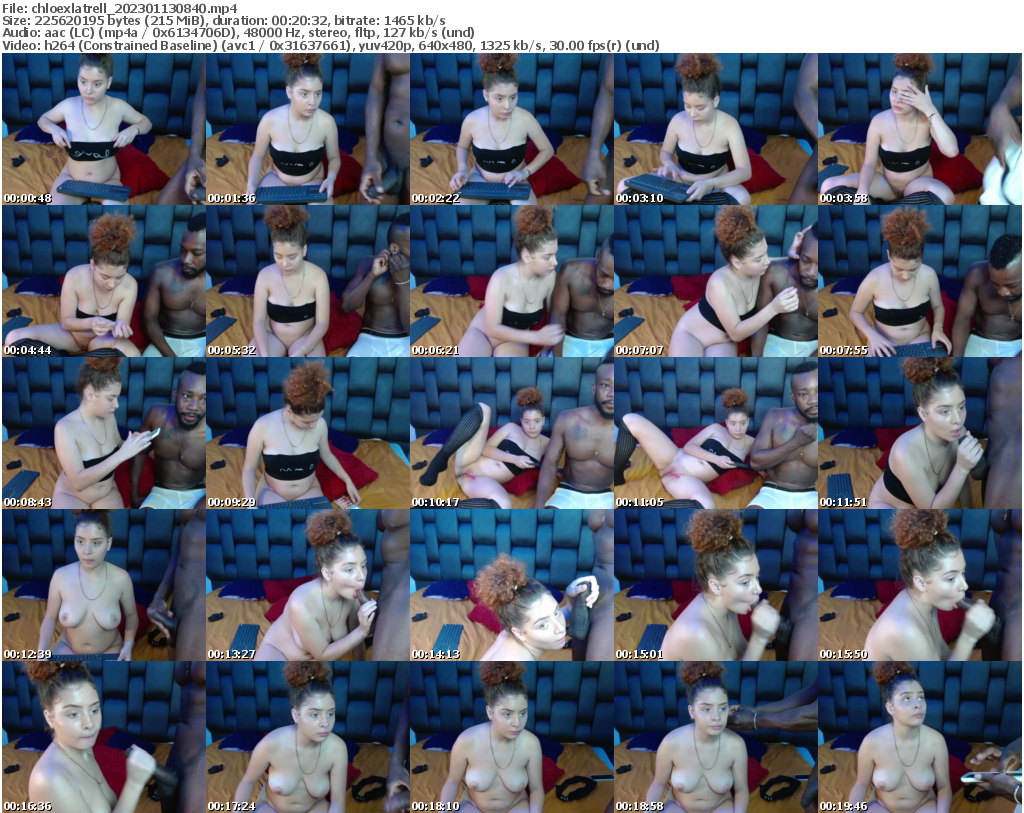 Preview thumb from chloexlatrell on 2023-01-13 @ bongacams