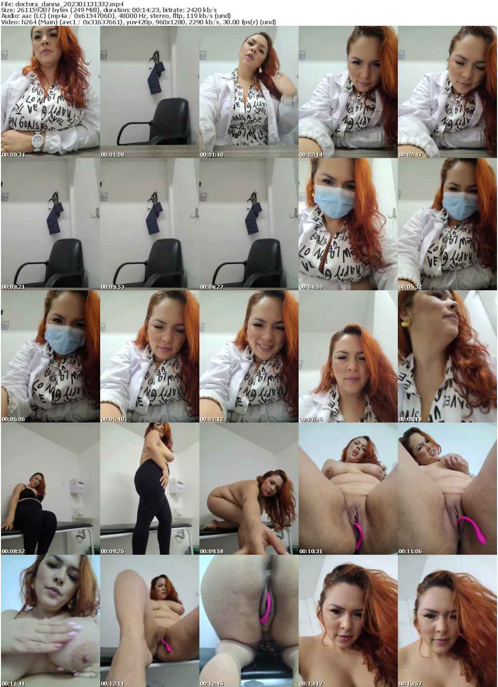 Preview thumb from doctora_danna on 2023-01-13 @ bongacams