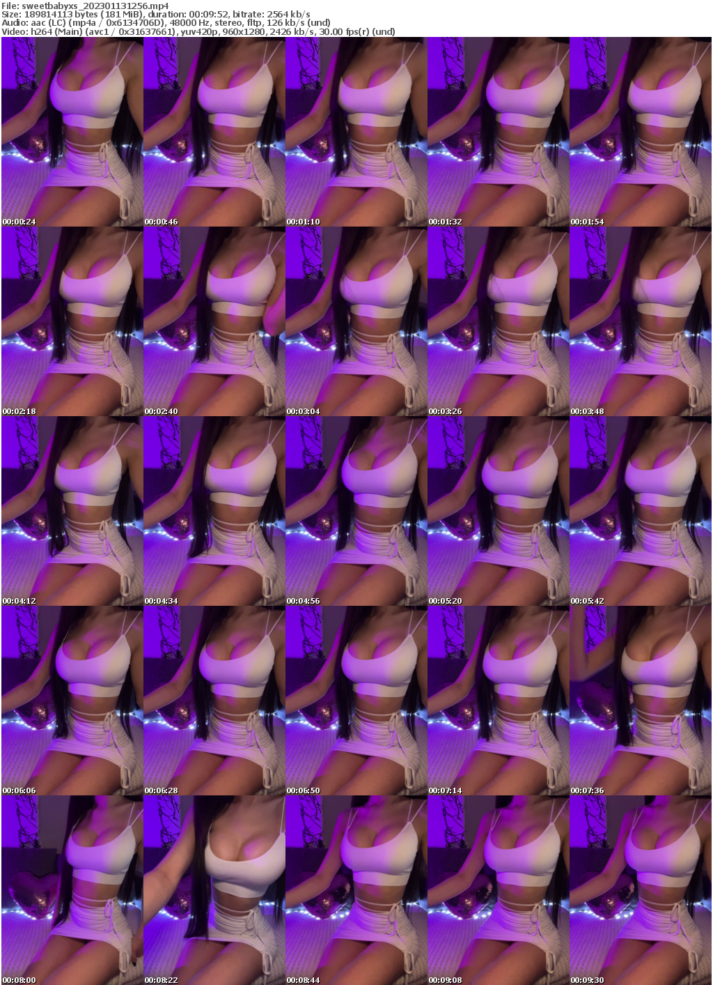 Preview thumb from sweetbabyxs on 2023-01-13 @ bongacams