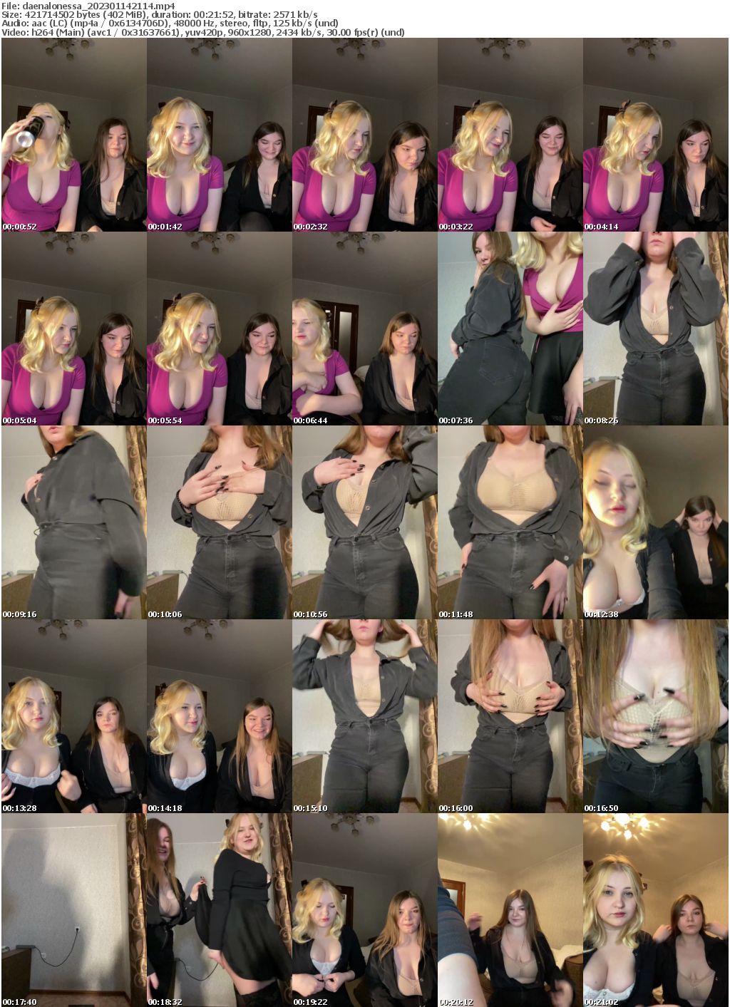 Preview thumb from daenalonessa on 2023-01-14 @ bongacams